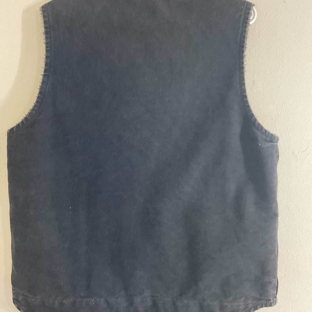 Carhartt Sherpa Fleece Lined Duck Canvas Vest V26 Men's Size Med New Without Tag - Picture 3 of 8